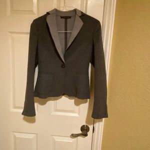 Les Copains Grey wool & Angora unlined blazer